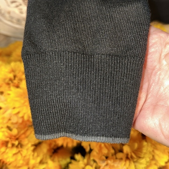 Joe Joseph Abboud Navy Long Sleeve Single Knit Cardigan Sweater Preppy Academia - Picture 6 of 7